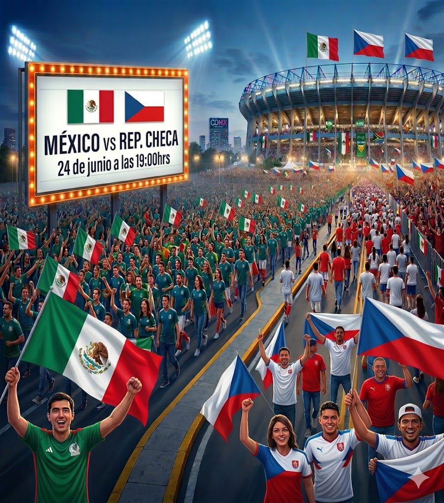 México 🇲🇽 vs República Checa 🇨🇿 - 24 de Junio - 19:00hrs